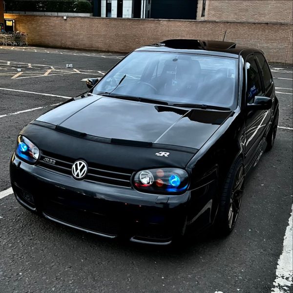VXT GEN2 (OEM R32 HID Style) Bi-LED Headlight Assemblies – BLACK – MK4 Golf / GTI / R32 - Image 3