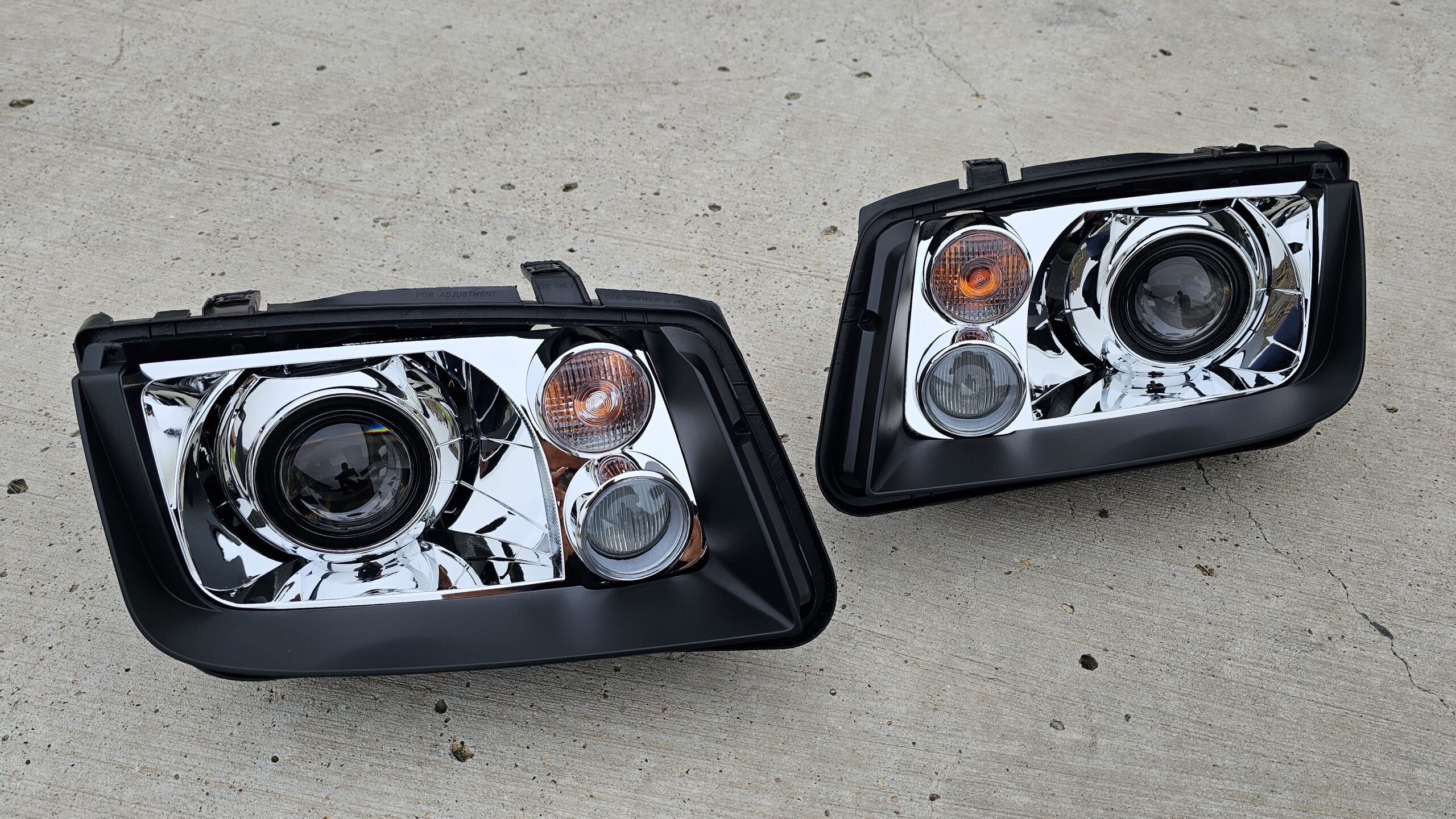 VXT Bi-LED “RETROFIT” Headlight Assemblies – GLI Style - MK4 Jetta / Bora - (Built to Order) - Image 4
