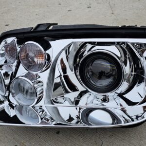 VXT “RETROFIT” Headlight Assemblies – Chrome Style - MK4 Jetta / Bora - (Built to Order)
