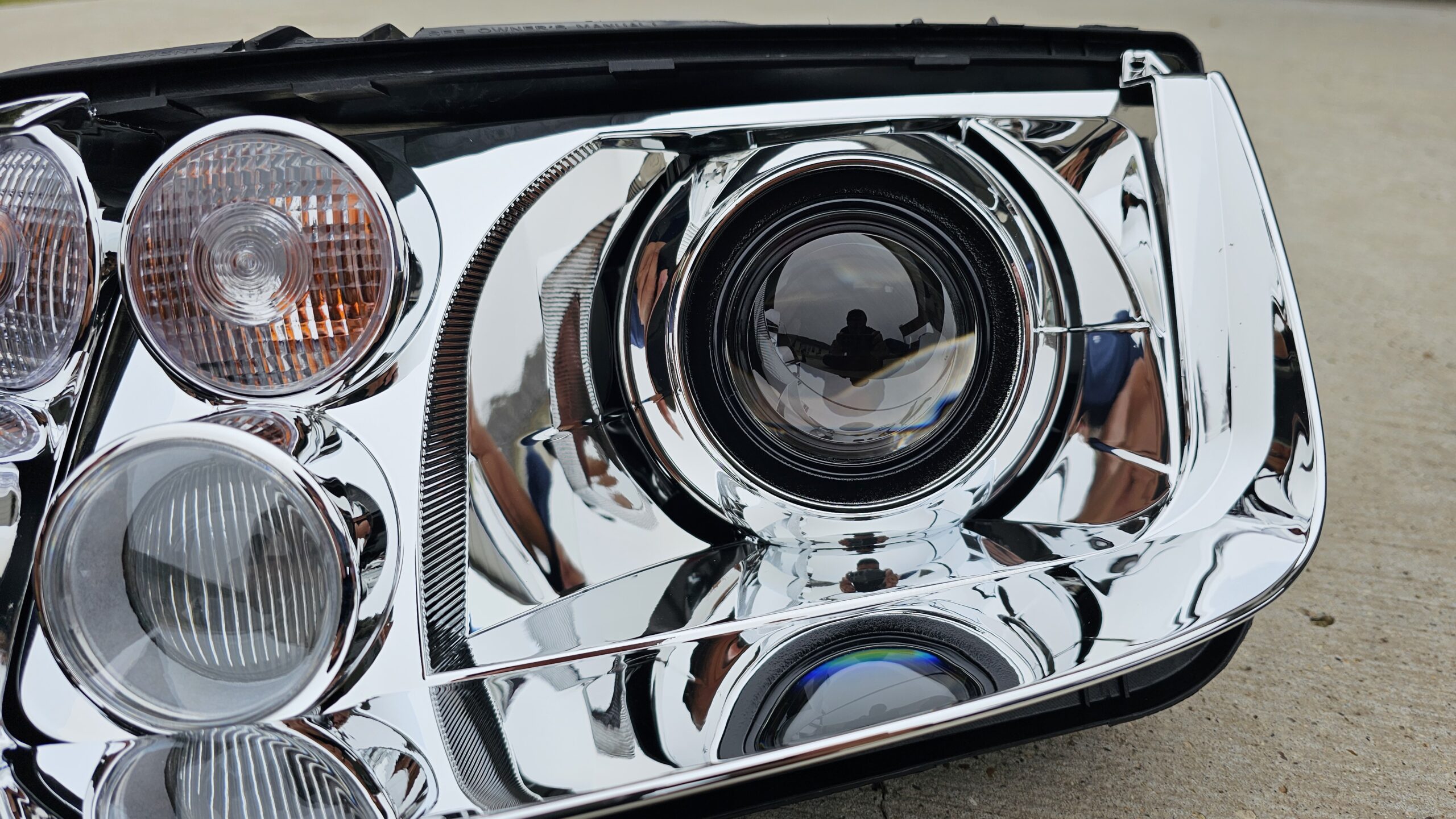 VXT Bi-LED “RETROFIT” Headlight Assemblies – Chrome Style - MK4 Jetta / Bora - (Built to Order) - Image 5