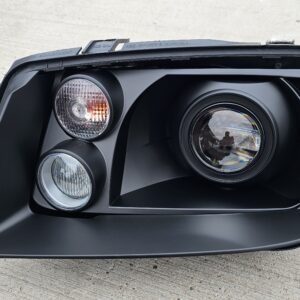VXT Bi-LED “RETROFIT” Headlight Assemblies – Black - MK4 Jetta / Bora - (Built to Order)